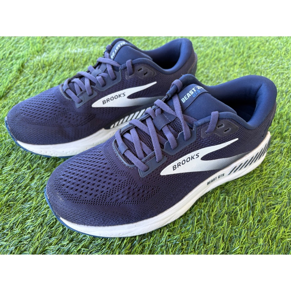 Brooks Beast 24 GTS Running Shoes Navy Blue 1104252E452 Mens Size 8 Wide 2E 9.5W